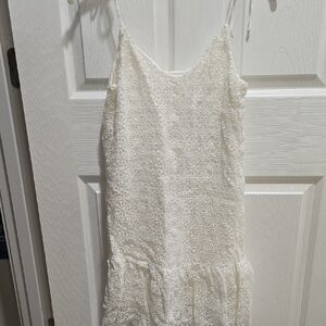 Ella Moss Cream Lace Mini Dress